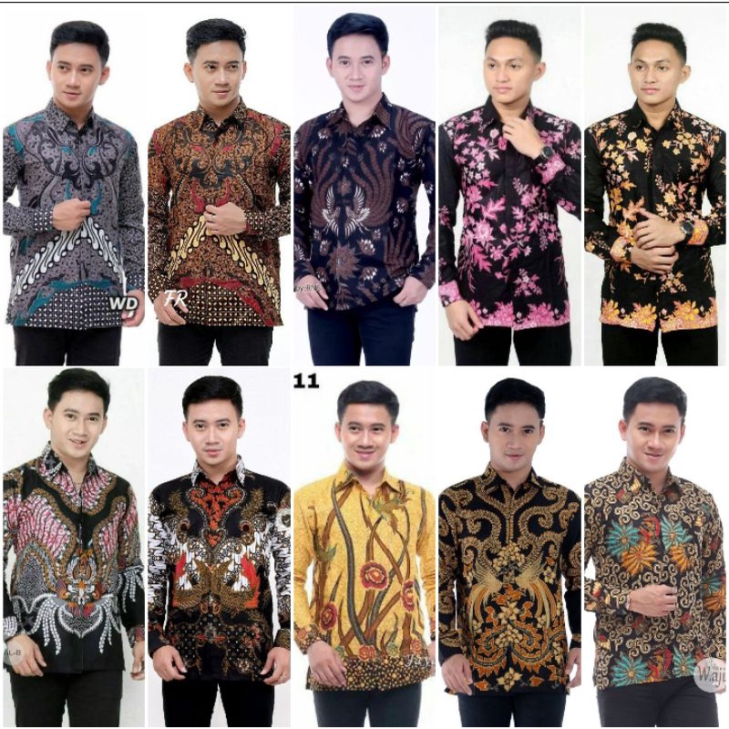 BAJU BATIK KEMEJA MOTIF KEKINIAN BERBAGAI MOTIF terbaru bisa cod harga terjangkau dari pekalongan