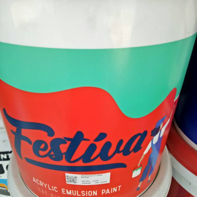 Cat Tembok Propan Festiva 20 kg Warna Putih Pail 20kg