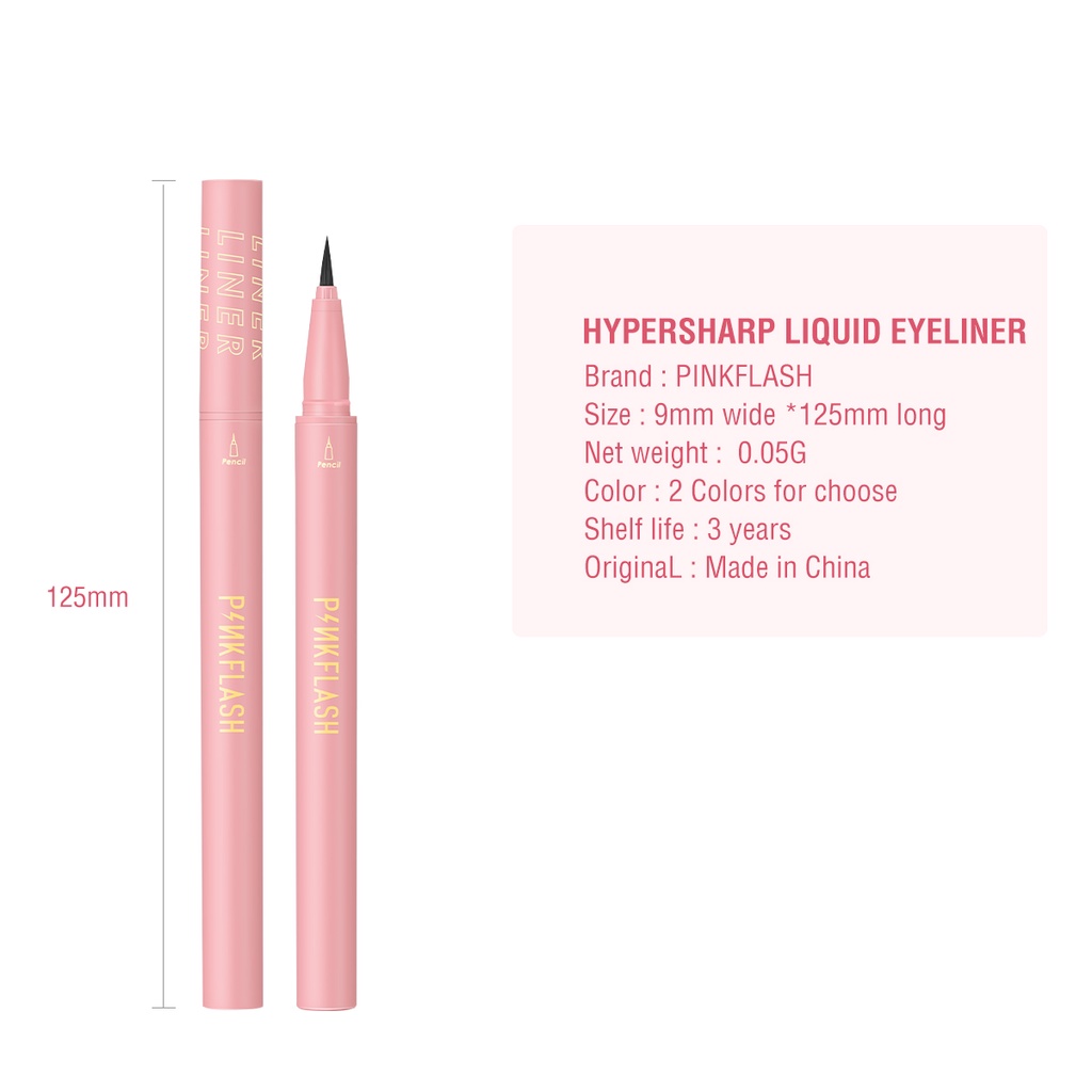 Pinkflash Hypersharp Waterproof Eyeliner Pinkflash Eyeliner Waterproof Eyeliner Spidol Eyeliner Pink Flash