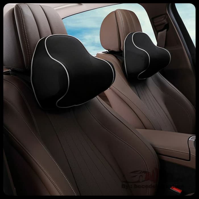 BANTAL MOBIL Headrest Bantal Leher Memory Foam