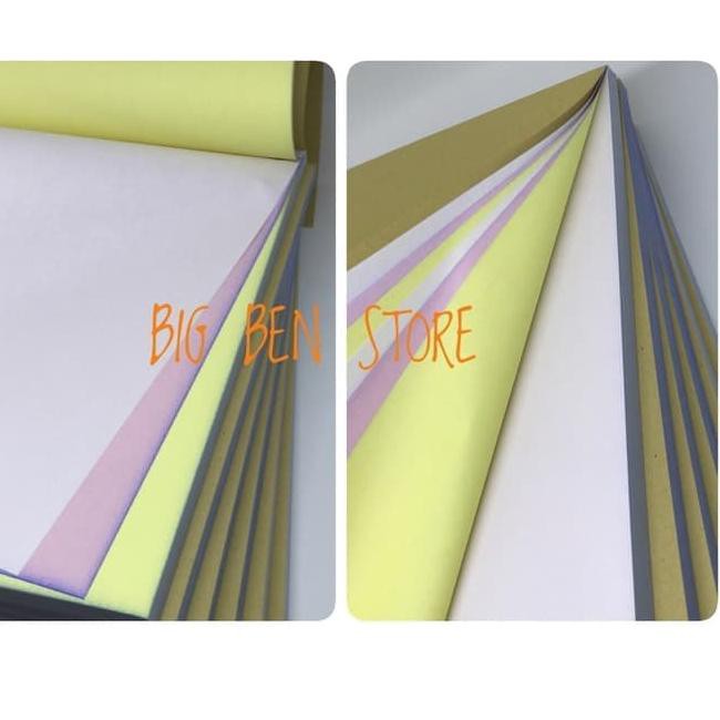 

❁ppd【 *BEST SELLER* BUKU NCR POLOS 3 Rangkap ( 3 Ply) Putih, Merah & Kuning ukuran A4 ✴