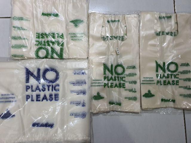 Kantong (28x47cm) Ramah Lingkungan Dari Singkong - Produk Indonesia