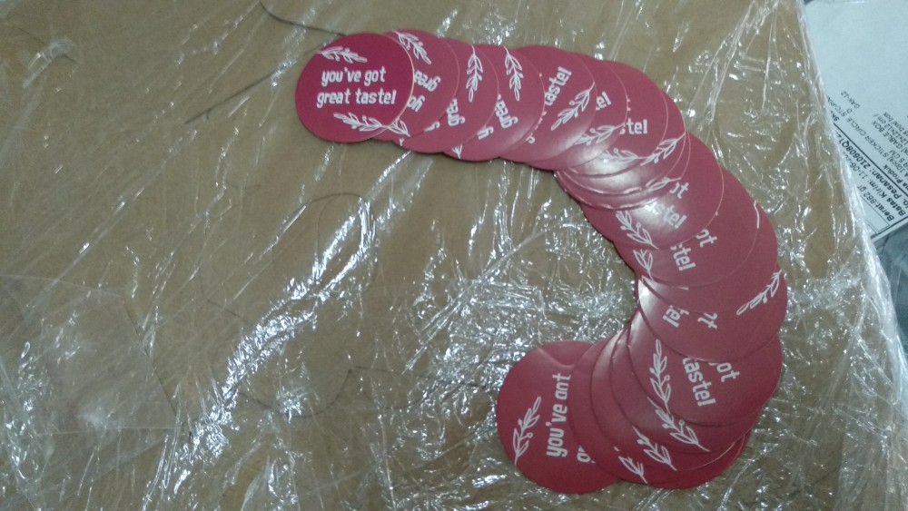 [harga 10pcs] Sticker Circle Diameter 5 Cm