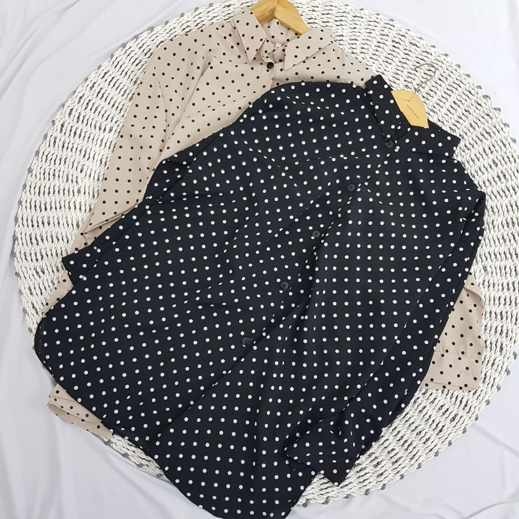 ATASAN WANITA JUMBO POLKADOT BIG SIZE OVERSIZE MUAT SAMPAI BB 100KG KEATAS