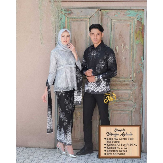 Couple batik set hanaya•seragam kondangan•seragam tunangan