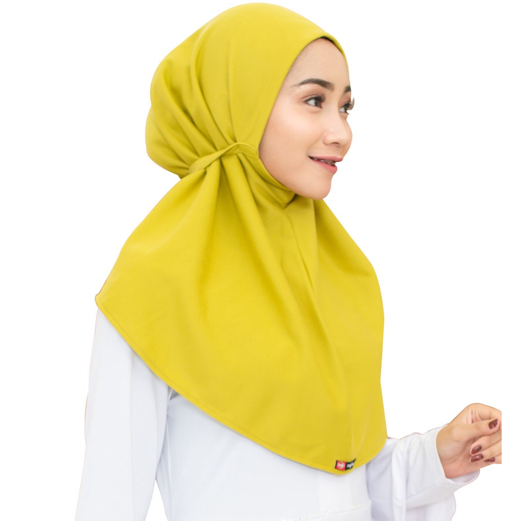 Promo Murah  Jilbab Tali Instan Dirumah Saja At Home | Hijab Instan Kaos Non Pet Kerudung Instan