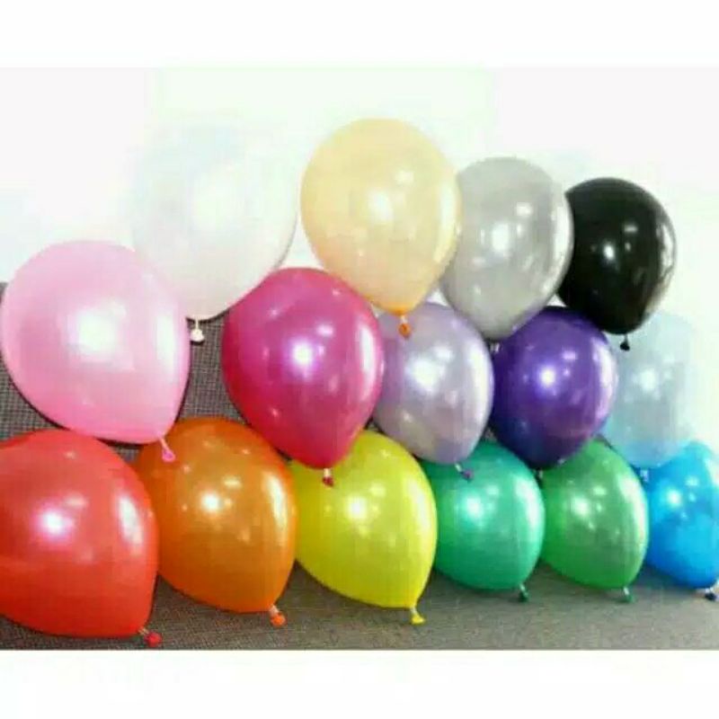 Balon Metalik 12inch Per 10pcs /Balon Metalik /Balon Dekorasi