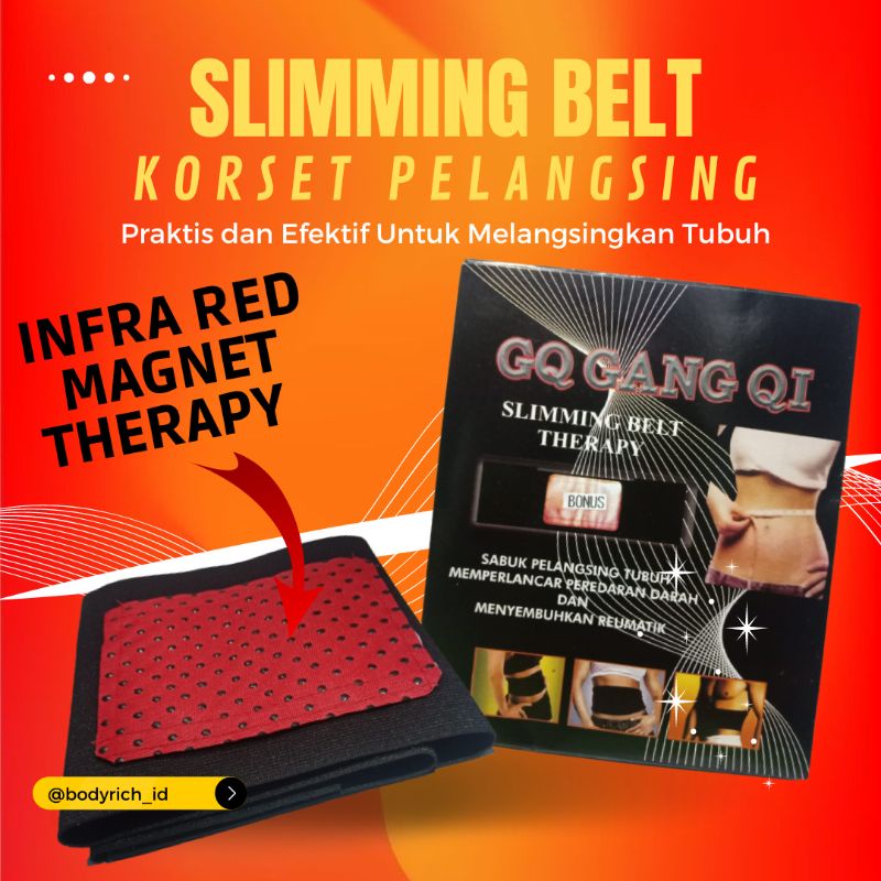 Korset Pelangsing Jumbo  Pengecil Perut  Buncit Pembakar Lemak SLIMMING BELT TERAPY GQ GANG-QI