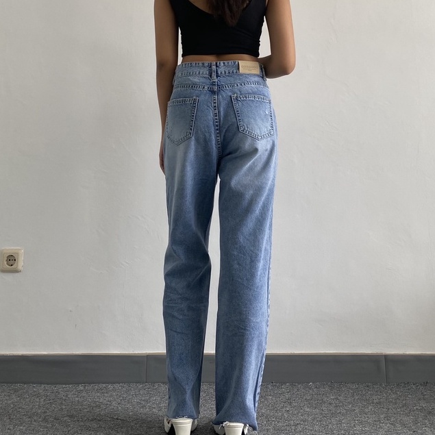 INNIU Nikita Jeans Kulot Panjang Ripped-3