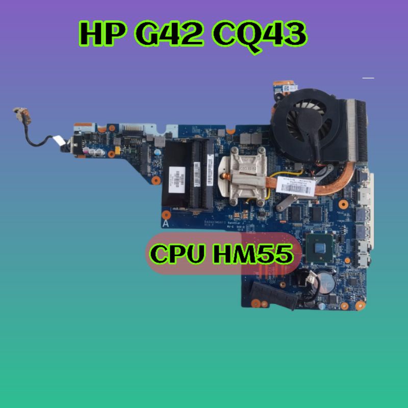 Motherboard mainboard mobo laptop HP G42 COMPAQ CQ42 Intel HM 55 VGA ATI RADEON  ATAU NON ATI RADEON