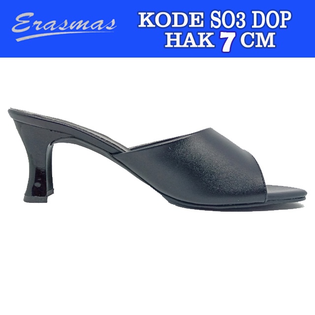 Sandal Selop Slop PSR S03 SO3 Erasmas Hak 7 Cm Persit Bhayangkari IKKT Formal Arisan Pertemuan