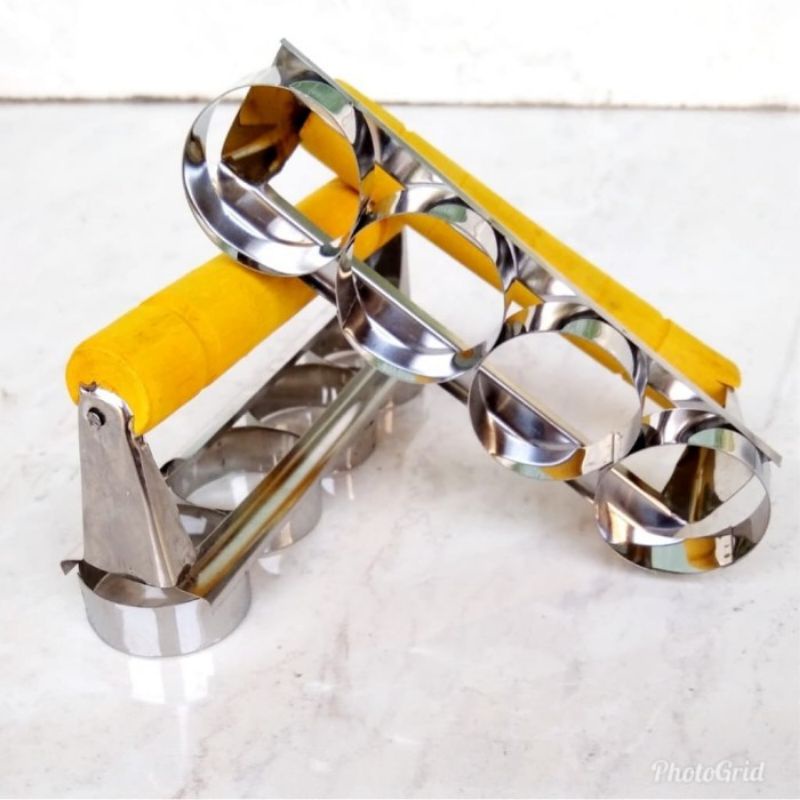 Cetakan Kue Nastar Kering Cookie Cutter Bulat Stainless Cetakan Roti Kacang Nastar Bulat