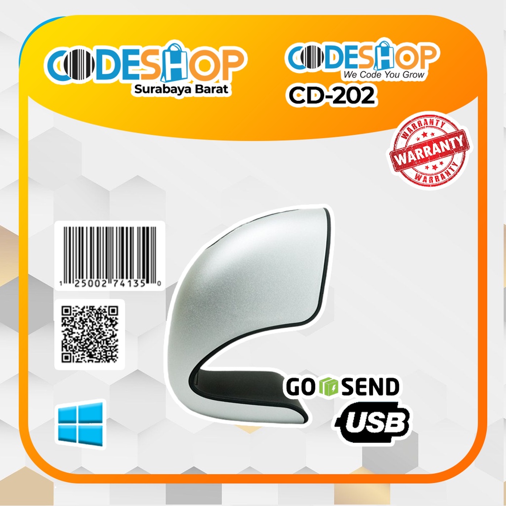 Scanner Barcode Codeshop CD 202 1D 2D USB