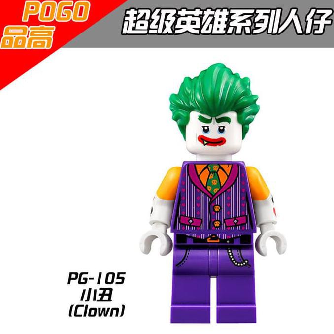 PRODUK BARU JOKER PG105 LEGO BATMAN MOVIE DC SUPER HEROES KW PG8032 , Q1 ....