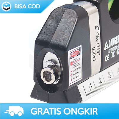 PENGGARIS LASER HORIZONTAL VERTICAL 250CM TAFFWARE LEVELPRO3 TL243