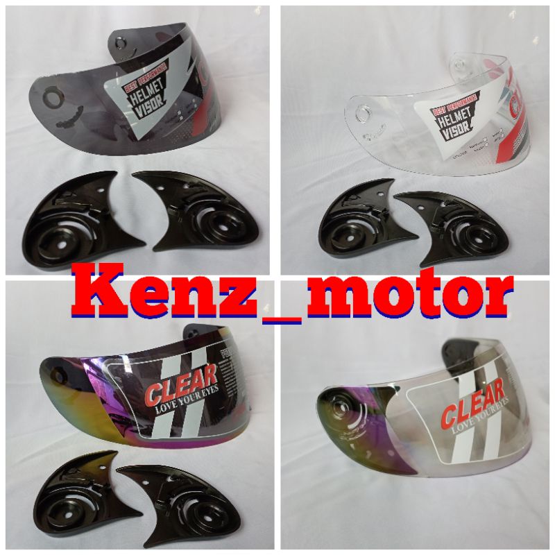 kaca helm full face bmc(blade.star)mds sparta/kyt ceviro.gm airteck.vog ff free rachet