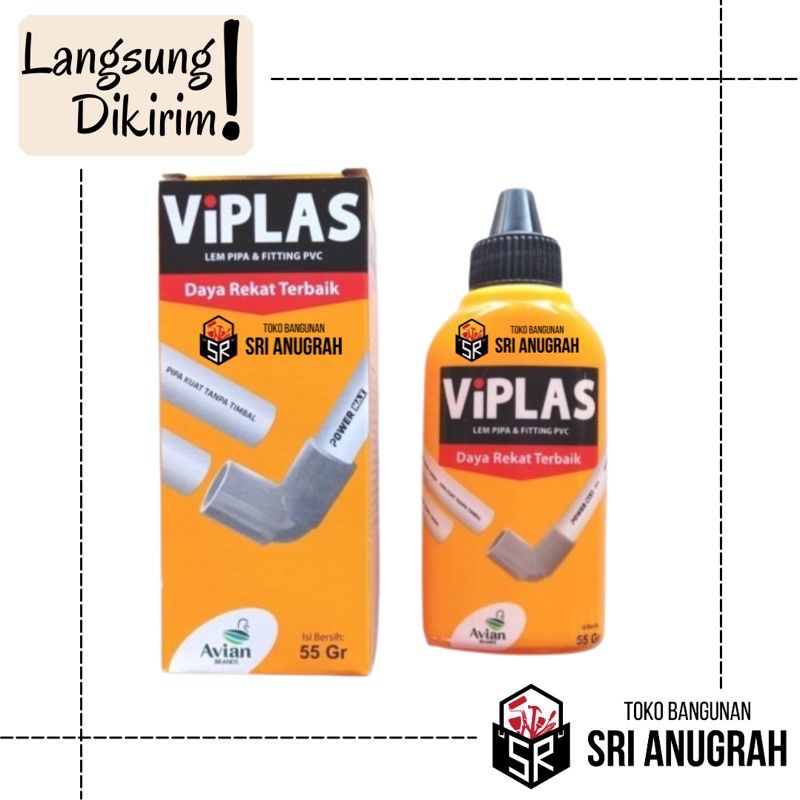 Viplas Lem Pipa Botol 55CC