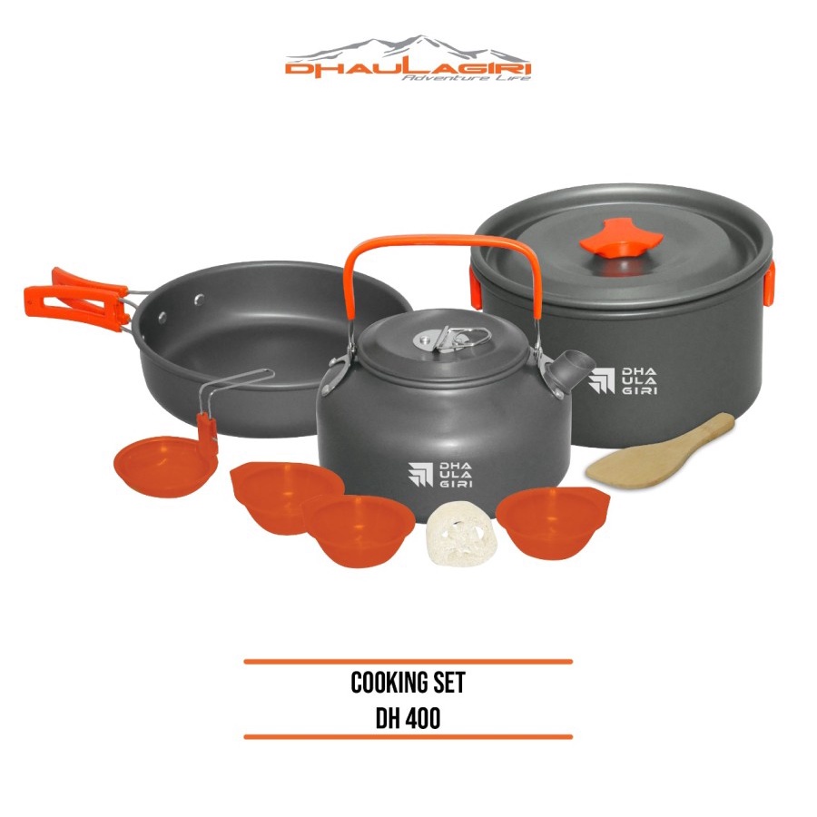 Cooking Set DH400 Dhaulagiri Peralatan Masak Outdoor Camping Praktis