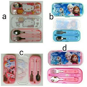 Jual sendok garpu sumpit set karakter   sendok anak karakter Diskon