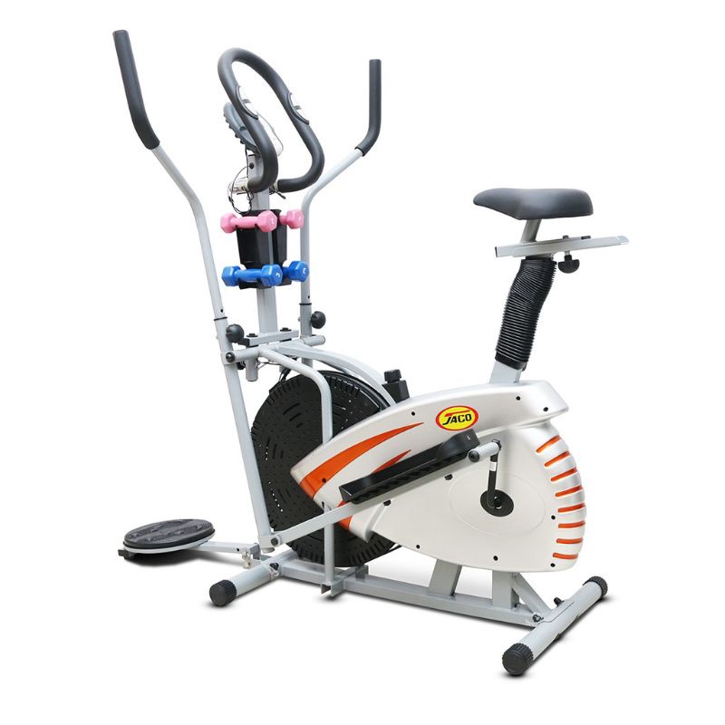 Jaco Eleptikal Bike Jc 820 Sepeda Statis Multifungsi 4 in 1 untuk Latihan otot Dan Jantung