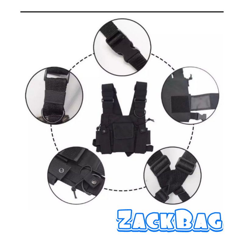 Tas dada/Chest bag v1/Tas dada pria/Chest bag rig/Tas dada radio new Neisda