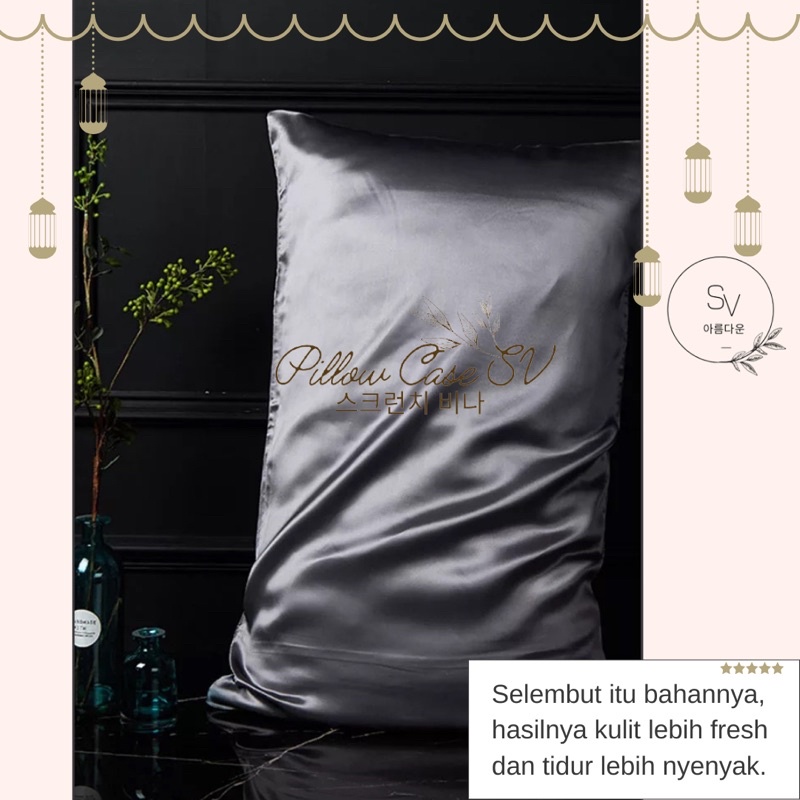 Sarung Bantal Silk Pure Belezza Pillowcase SV Sarung Bantal Silk