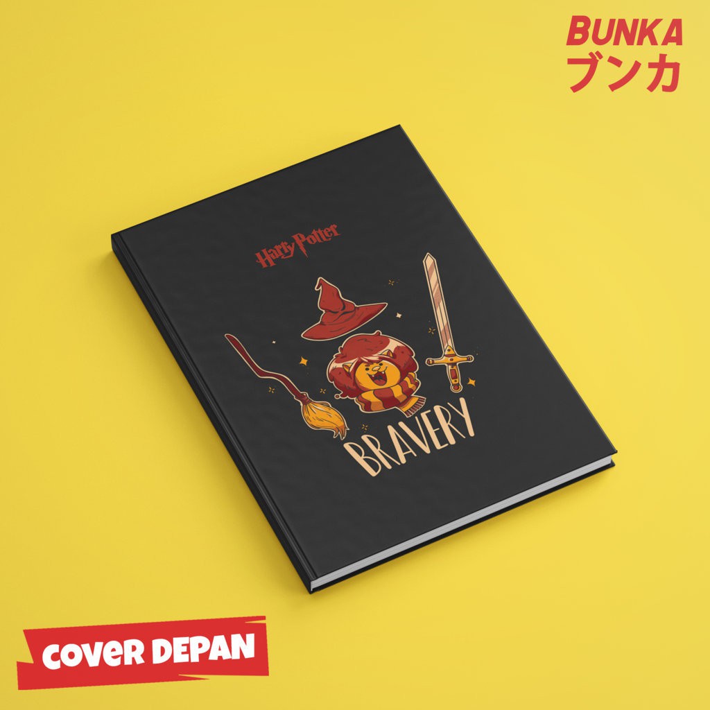 

Notebook Harry Potter Gryffindor Slogan Hardcover A5 Buku Tulis Catatan Note Agenda Planner