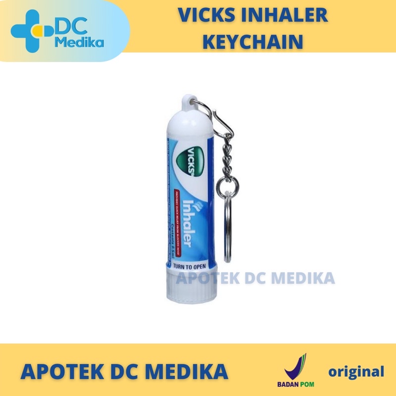 Vicks Inhaler + Keychain / Vicks / Pelega hidung / Obat hidung mampet