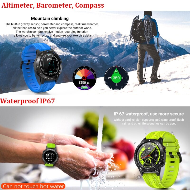 NORTH EDGE CROSS FIT 2 Smartwatch GPS Altimeter Compass IP67 Jam Tangan .wps