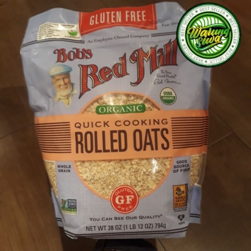

bob's red mill organic quick cooking rolled oats gluten free 794 gram