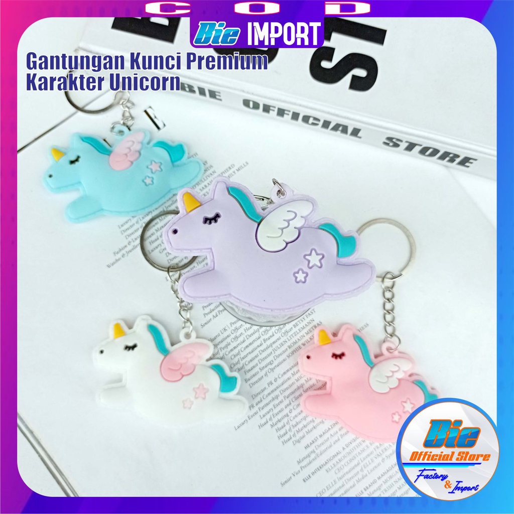 Gantungan Kunci Unicorn Pastel Premium Impor Best Seller