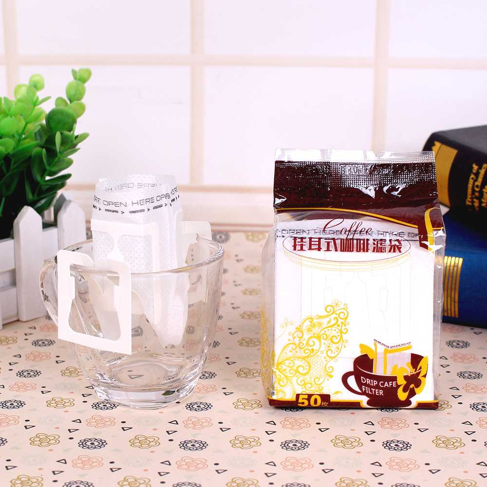 Kertas Filter Kopi Teh Coffee Tea Drip Bag Saring 50 pcs Alat Seduh Kopi Manual Brew Pour Over