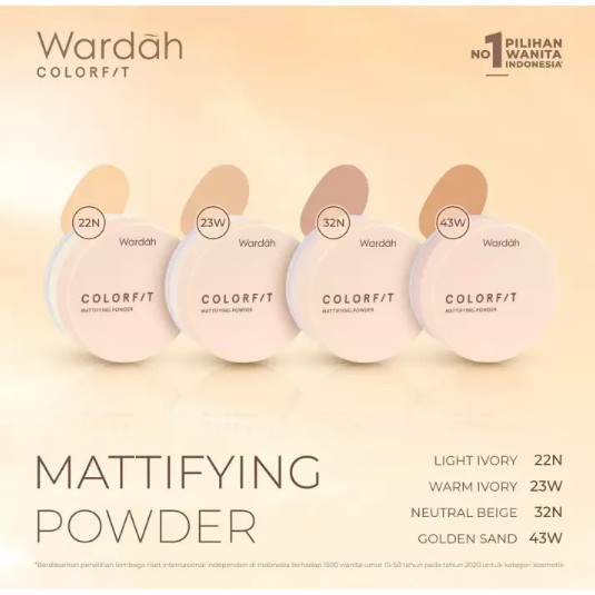 Wardah Colorfit Mattifying Powder 15gr