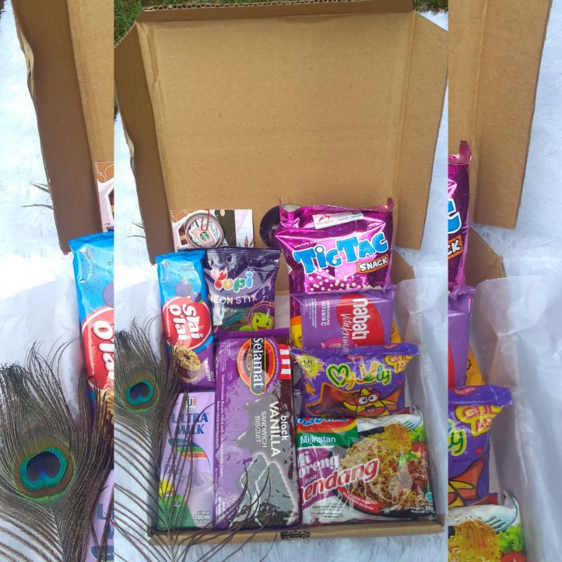 Jual Gift Box/Snack Box UNGU(PURPLE) Shopee Indonesia