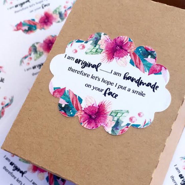 

Cetak Stiker Label VINYL WATERPROOF CUSTOM CUTTING Olshop Kue Bakery Kemasan Produk