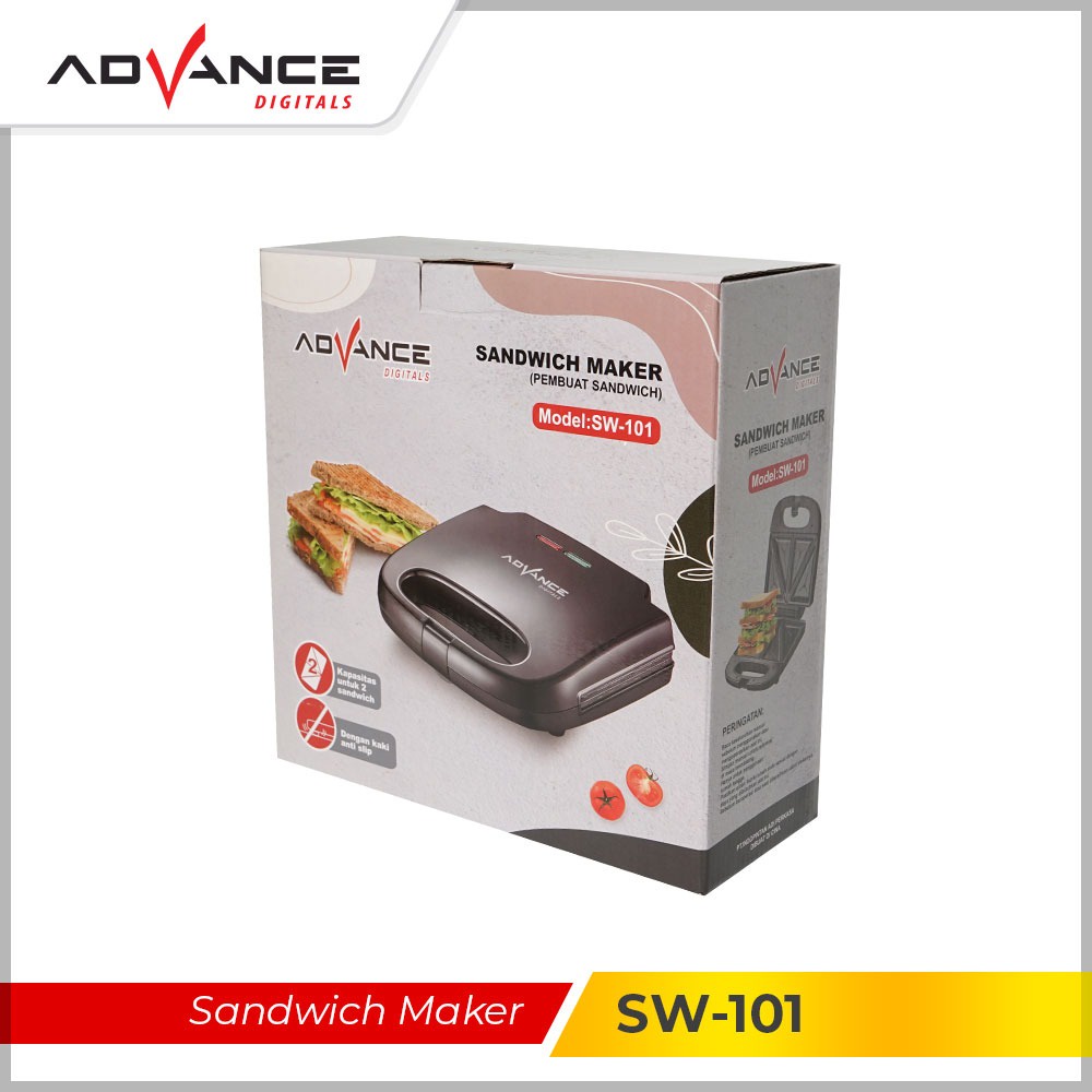 ADVANCE Mesin Sandwich Maker Pemanggang Roti  2 Lapis SW-101 SW-206