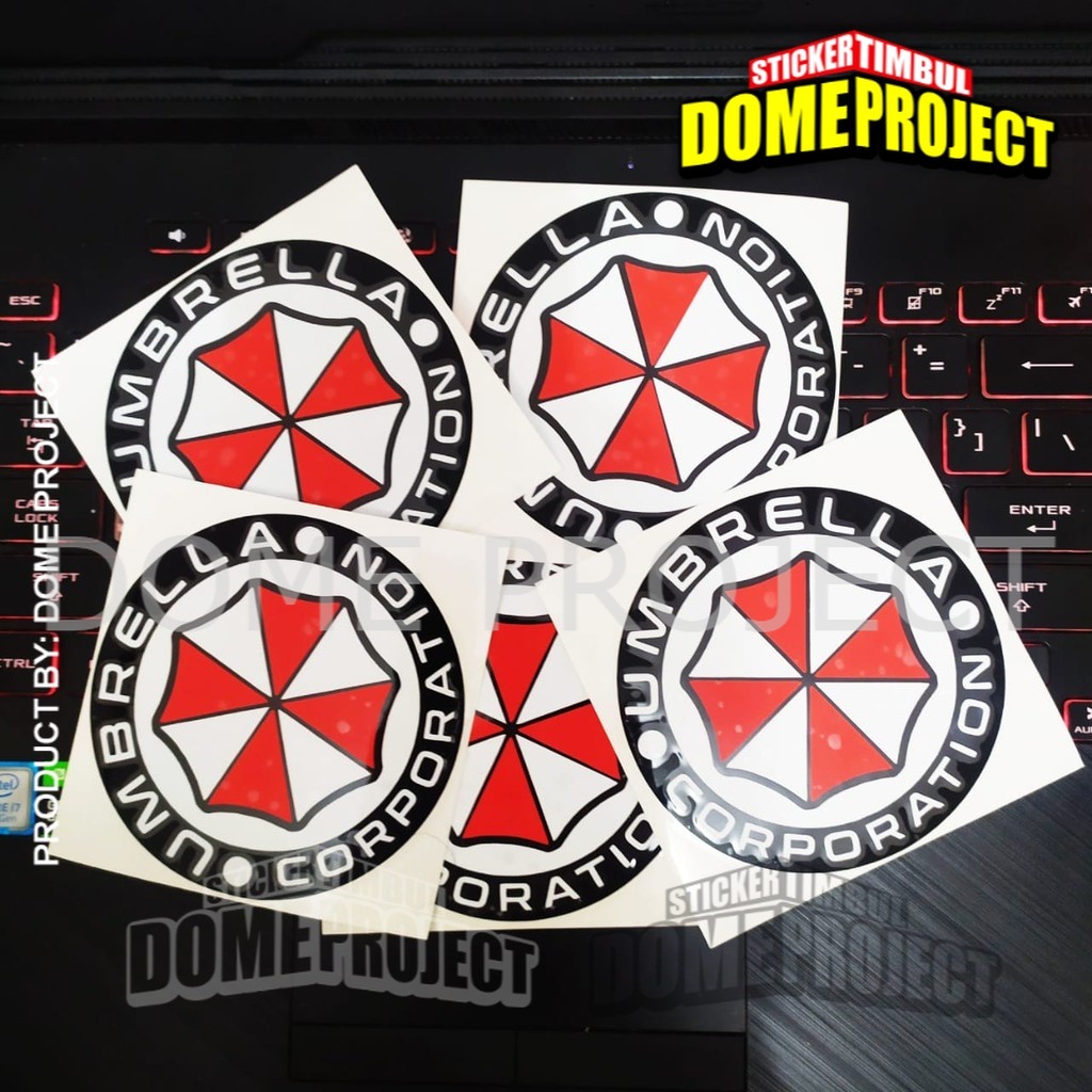 STIKER MOTOR KEREN [PROMO BUY 3 GET 1] UMBRELLA CORP STIKER CUTTING STIKER AESTHETIC STIKER AKSESORIS SEPEDA MOTOR