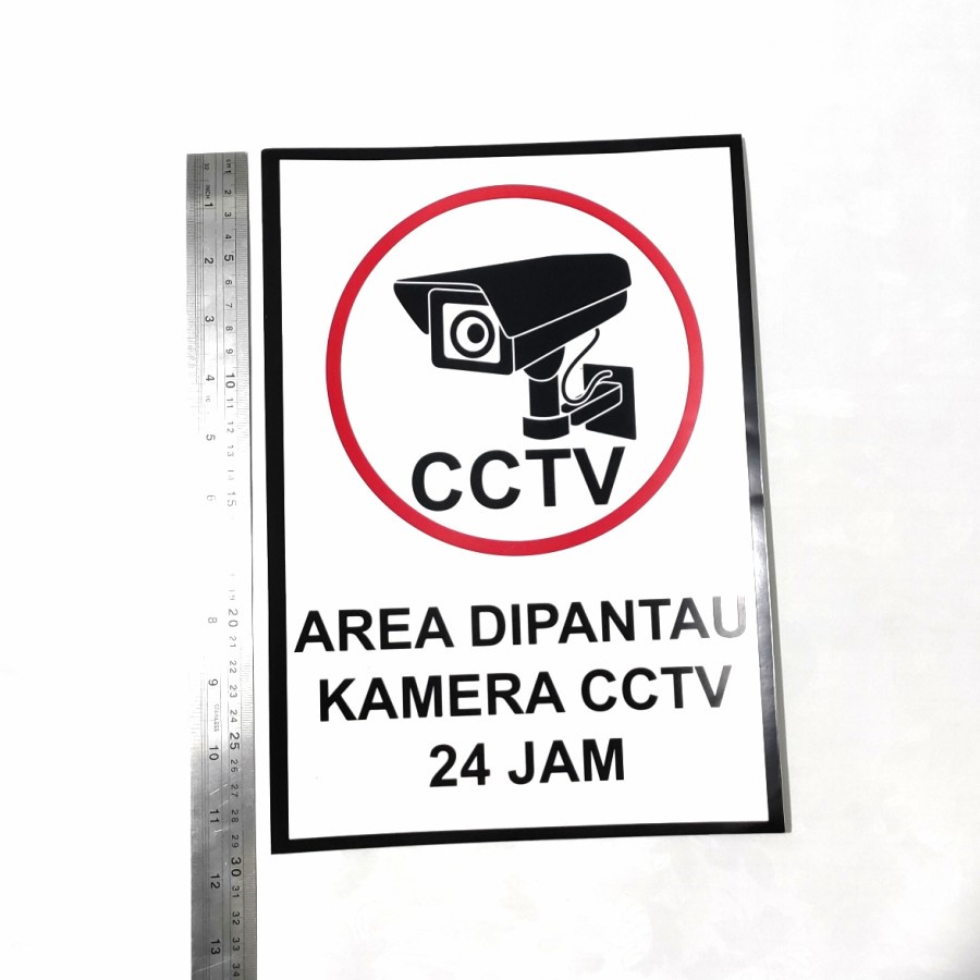 

STIKER DIPANTAU CCTV 24 JAM - STICKER LABLE