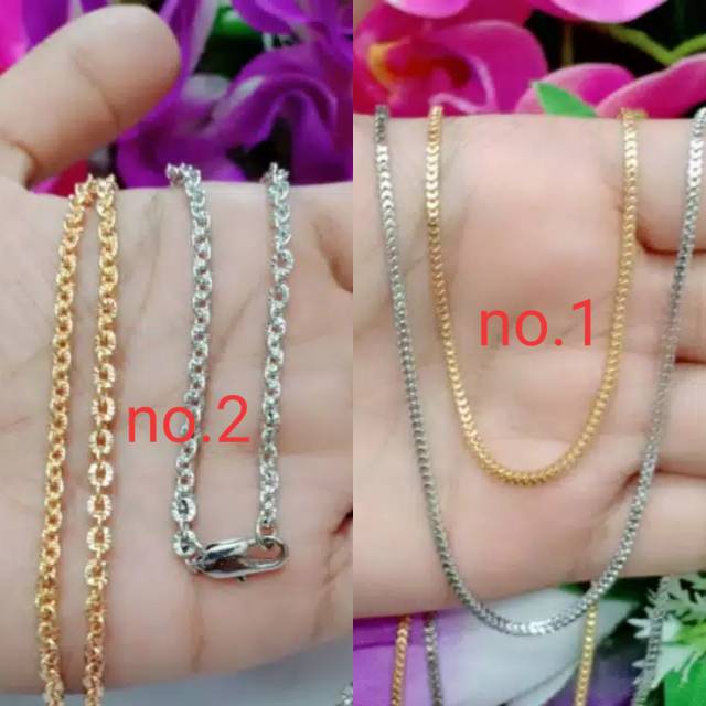 Kalung xuping 18k panjang 45cm plus liontin