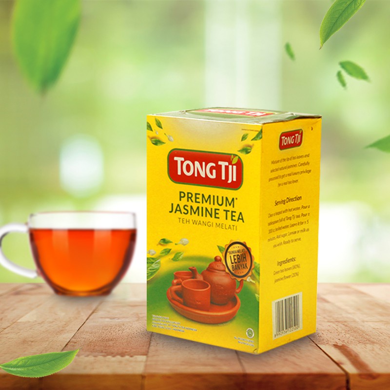 [ BUBUK ]Tong Tji Teh Premium Jasmine Tea 250gr SEDUH barcode 8992936122500