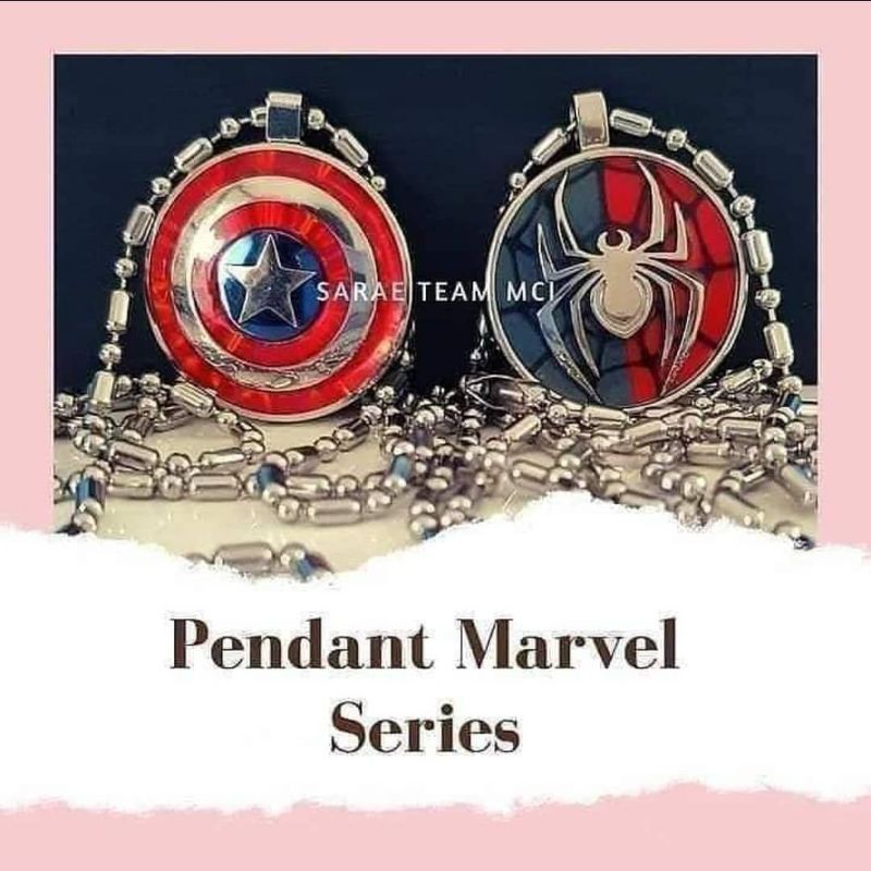 Pendant MCI Marvel Spiderman & Captain America