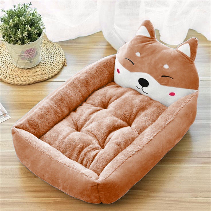 Tempat Tidur Kucing Bulu Hangat Dan Premium/Kasur Kucing Karakter Kepala/Ranjang Kucing/Rumah Kucing /Alas Tidur Kucing/Cat Bed/Tempat Kucing Dan Anjing/Kandang Kucing Murah/Perlengkapan Kucing Dan Hewan Peliharaan