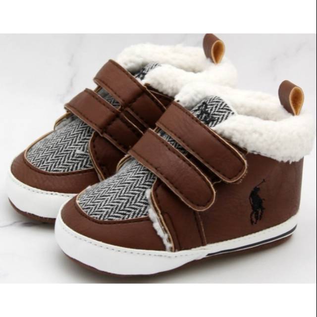 Sepatu Bayi Polo Brown Wool Sepatu Bayi