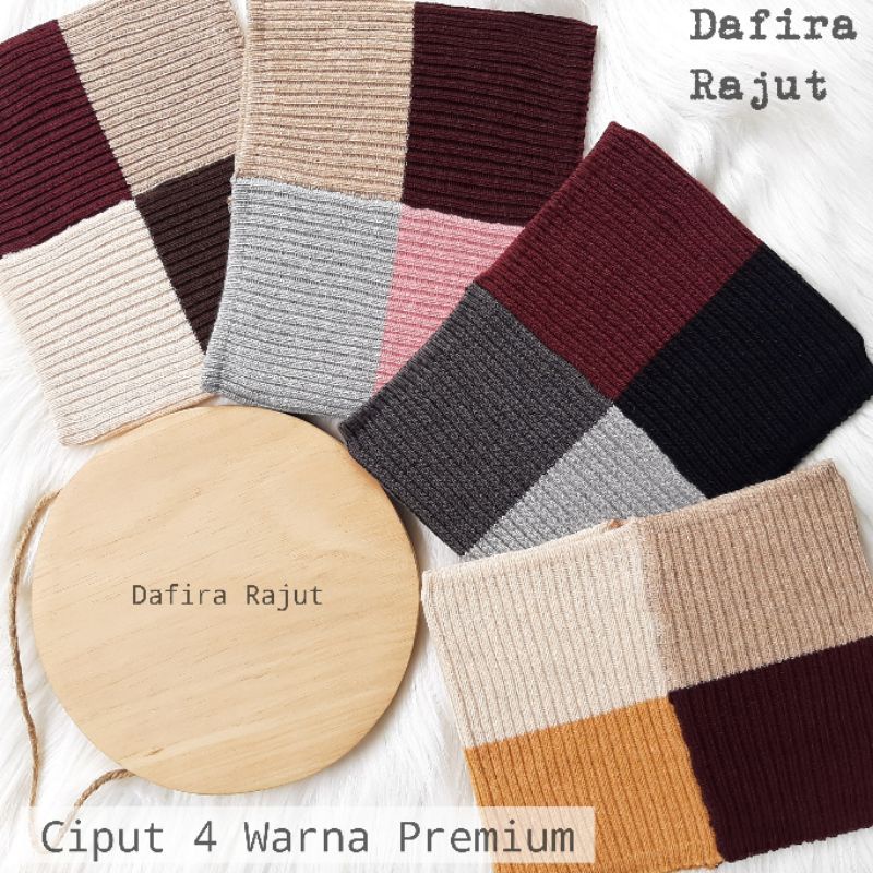 Ciput Rajut 4 Warna Premium 4in1