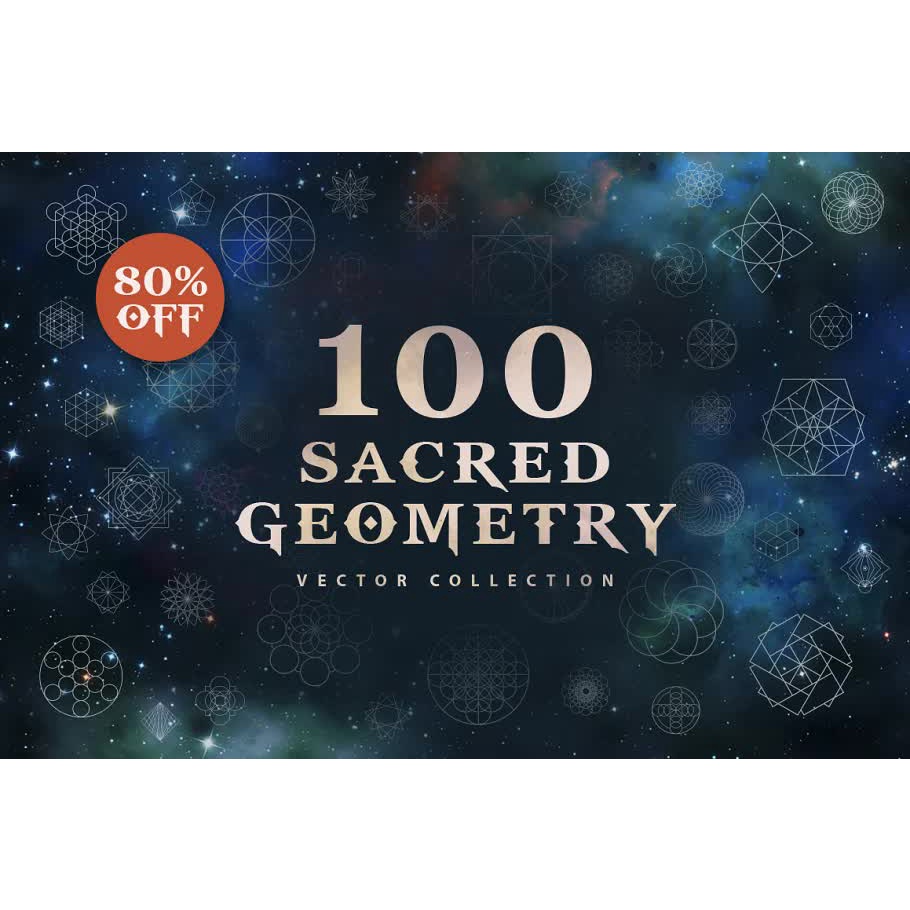 100 Sacred Geometry Vectors - Vector Designs