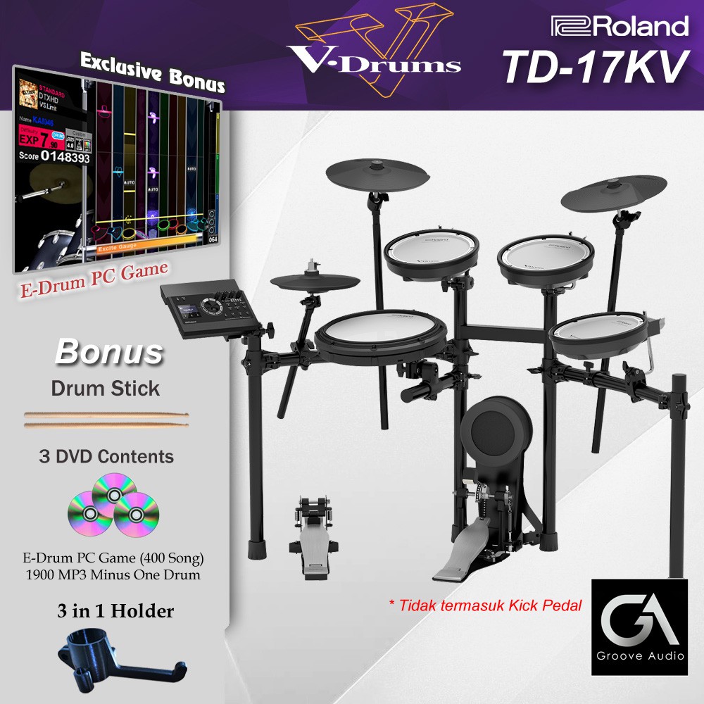 Jual Drum Elektrik Roland TD 17KV + Rack MDS/ TD17 KV/ TD17KV / TD 17