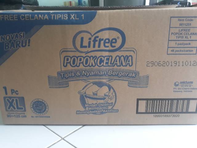 POPOK CELANA DEWASA LIFREE uk XL ISI 10pcs