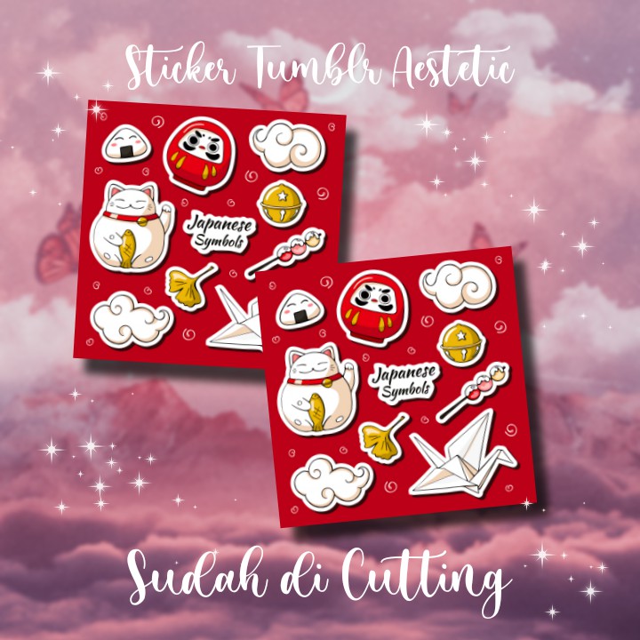 

Stiker Aesthetic Japanese Sticker Tumblr Aesthetic Symbols Japanese Pack By Okashi Store