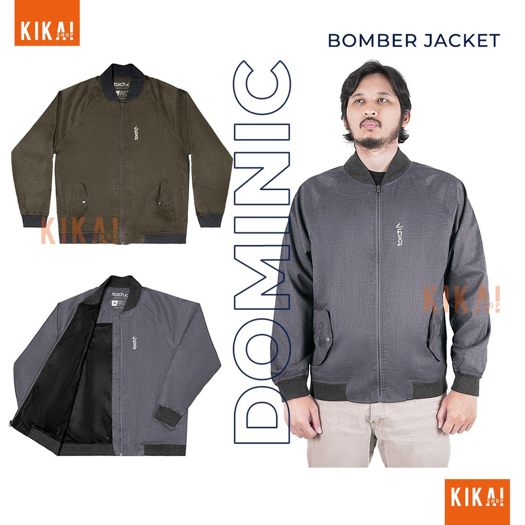 Torch Original Pakaian Pria Jaket Bomber Dominic
