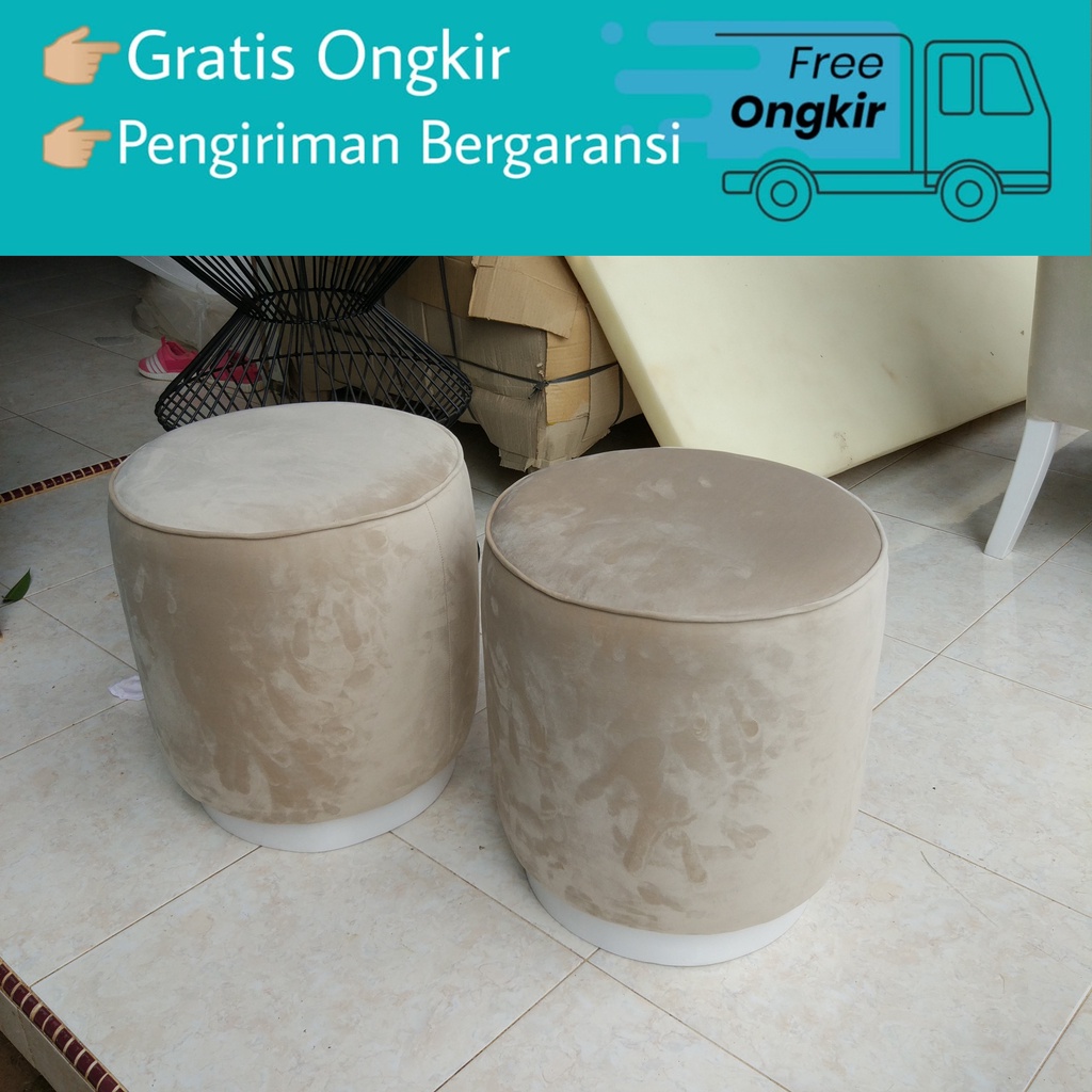 Stool Sofa Bulat Kecil